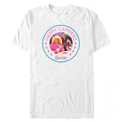 Barbie Happy Campers Badge Short Sleeve Graphic T-shirt In White