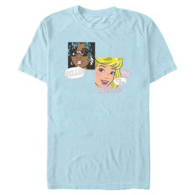 Barbie Hello It Is Me Retro Comic Short Sleeve Graphic T-shirt In Blue