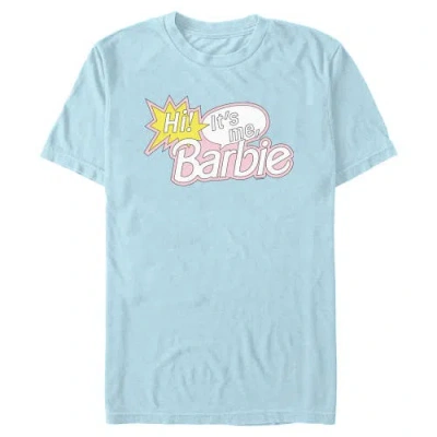 Barbie Hi It Is Me Quote Short Sleeve Graphic T-shirt In Blue