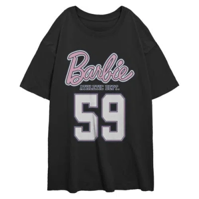 Barbie Junior's Athletic Dept 59 Short Sleeve Oversized T-shirt In Black