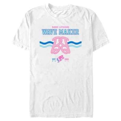 Barbie Lifeguard Wave Maker Short Sleeve Graphic T-shirt In White
