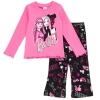 Barbie Long Sleeve T-shirt & Flare Pants Set In Multi