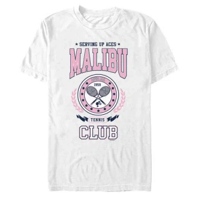 Barbie Malibu Tennis Club Short Sleeve Graphic T-shirt In White