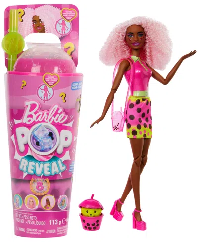 Barbie Kids' Pop Reveal Bubble Berry Bliss Scented Tea Series & Doll Accessories Set In Multi-color