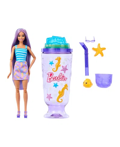 Barbie Kids' Pop Reveal Sea Slushy 12.8" Color-change Slime Fashion Doll, Ages 3+ In Multi