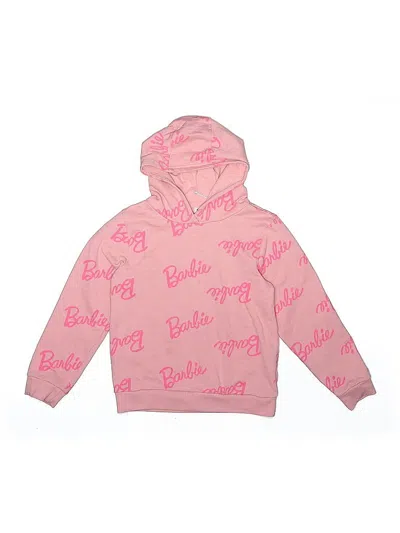 Pre-owned Barbie Kids' Pullover Hoodie In Pink