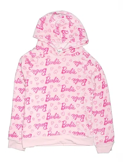 Pre-owned Barbie Kids' Pullover Hoodie In Pink