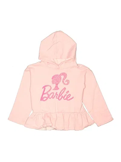 Pre-owned Barbie Kids' Pullover Hoodie In Pink