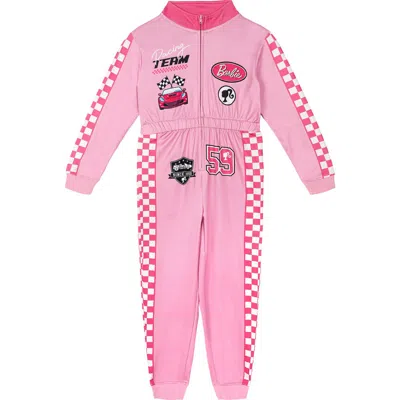 Barbie Kids'  Racing Athletic One Piece In Pink