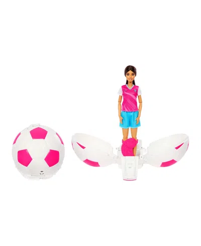 Barbie Kids' Roll & Reveal Soccer Player 10.63" Fashion Doll With 8 Surprises, Ages 5+ In Multi