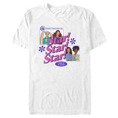 Barbie She Is A Star Short Sleeve Graphic T-shirt In White