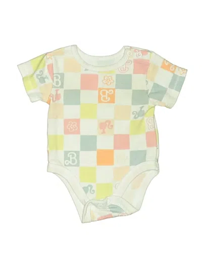 Pre-owned Barbie Babies' Short Sleeve Onesie In Yellow