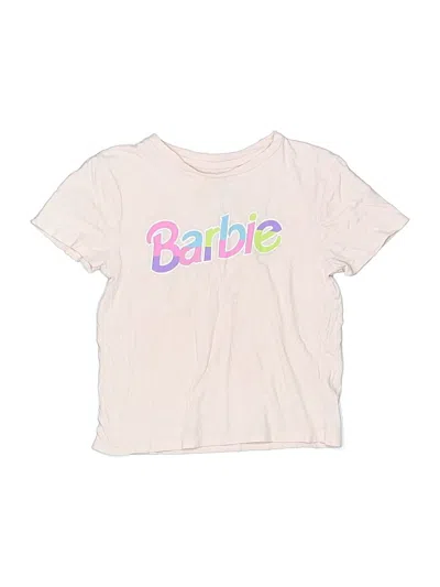 Pre-owned Barbie Kids' Short Sleeve T-shirt In White