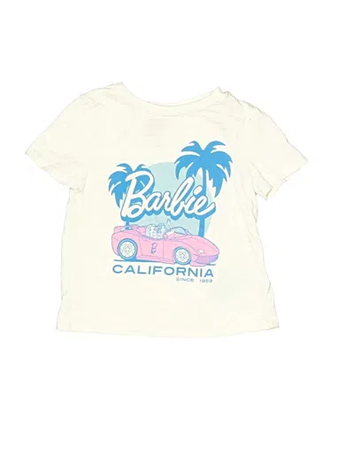 Pre-owned Barbie Kids' Short Sleeve T-shirt In White