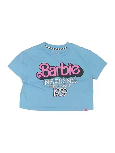 Pre-owned Barbie Kids' Short Sleeve T-shirt In Blue