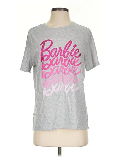 Pre-owned Barbie Short Sleeve T-shirt In Gray