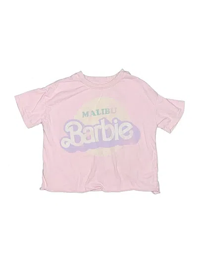 Pre-owned Barbie Kids' Short Sleeve T-shirt In Pink