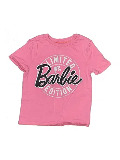 Pre-owned Barbie Kids' Short Sleeve T-shirt In Pink