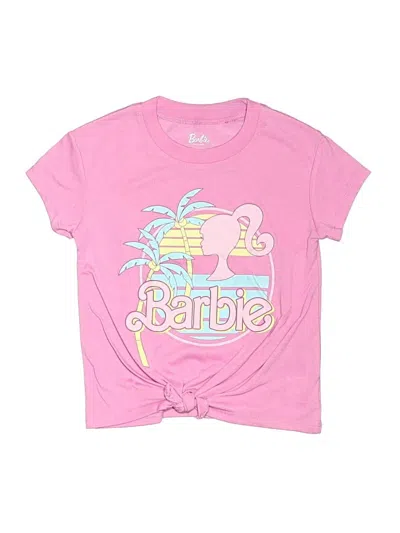 Pre-owned Barbie Kids' Short Sleeve T-shirt In Pink