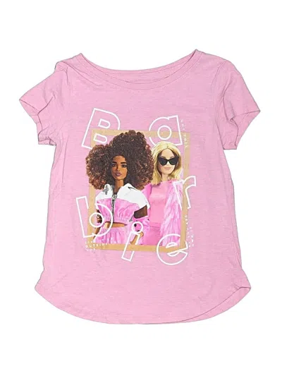 Pre-owned Barbie Kids' Short Sleeve T-shirt In Pink