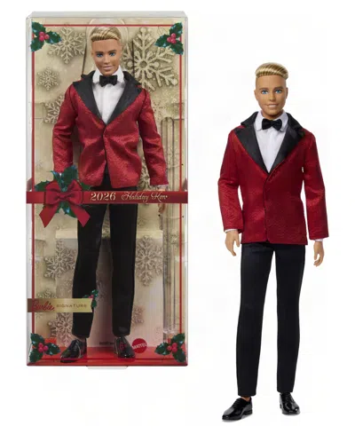 Barbie Kids' Signature 2026 Holiday Blonde Ken 13" Collectible Fashion Doll, Ages 6+ In No Color