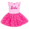 Barbie Sleeveless Tulle Dress In Pink