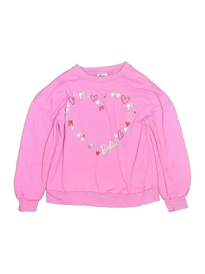 Pre-owned Barbie Kids' Sweatshirt In Pink