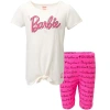 Barbie Kids'  T-shirt & Bike Shorts Set In Multi