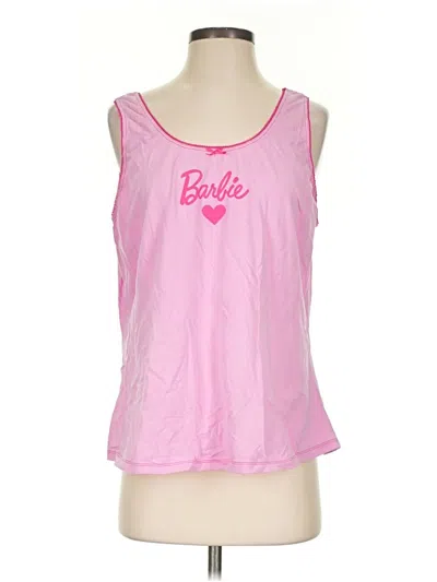 Pre-owned Barbie Tank Top Pink Sweetheart Neckline Tops
