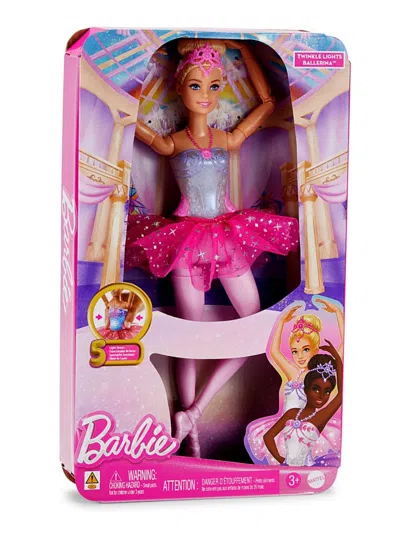 Barbie Kids' Twinkle Lights Ballerina Doll Hlc25 In Pink