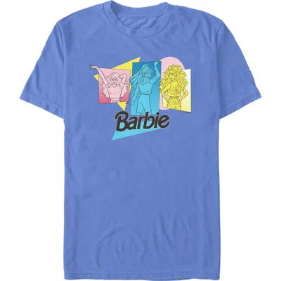 Barbie Vintage Pop Art Portraits Short Sleeve Graphic T-shirt In Blue