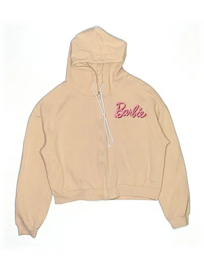 Pre-owned Barbie Kids' Zip Up Hoodie In Brown