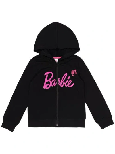 Barbie Kids'  Zip-up Hoodie In Black
