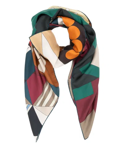 Barbieri Silk Foulard In Green