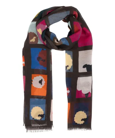 Barbieri Wool Scarf In Black