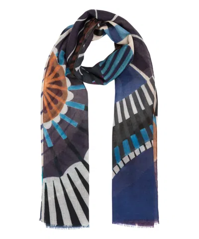 Barbieri Wool Scarf In Blue
