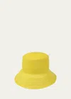 BARBISIO BECKY STRAW BUCKET HAT