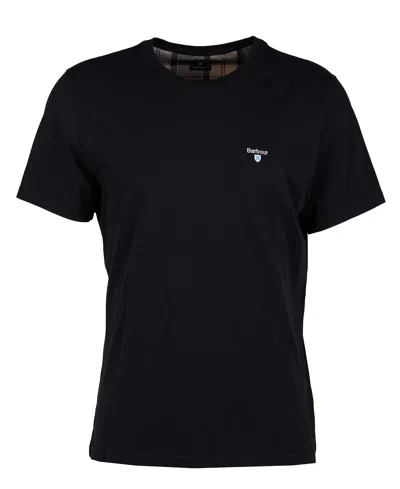 Barbour -  Tartan Sports T-shirt Mts0670bk91 In Black