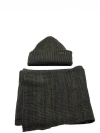 Barbour - Ol71 Beanie & Scarf Olive Twist Mgs0019 In Green