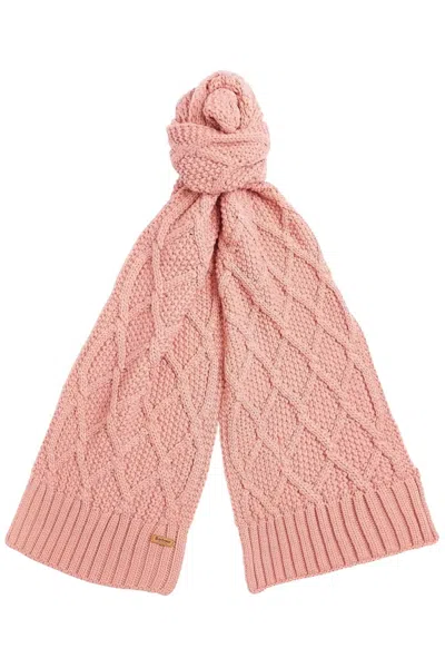 Barbour - Pi31 Beanie & Scarf Dusty Rose Lgs0075 In Pink