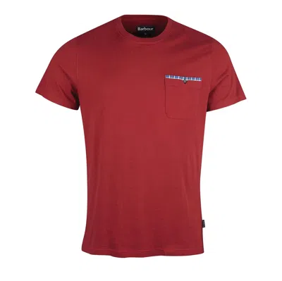 Barbour - T-shirt Re65 Wine Mts0985 In Burgundy