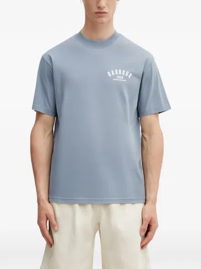 Barbour 1956 Graphic-print Oversize-fit T-shirt In Blue