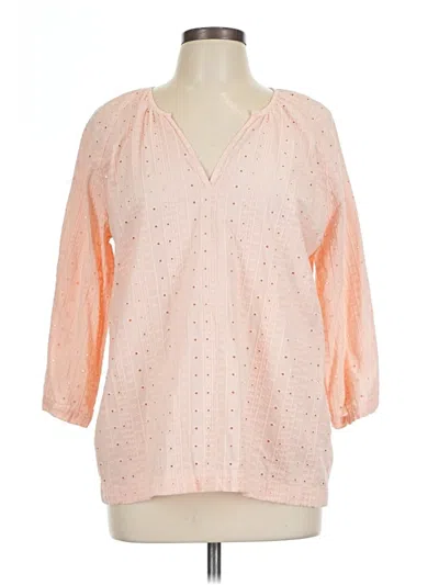 Pre-owned Barbour 3/4 Sleeve Blouse In Pink