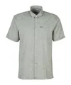 Barbour A Short Sleeved Shirt In Bleached Olive