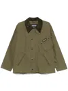 Barbour Ivy Green Jacket With Press-stud Fastening In Green