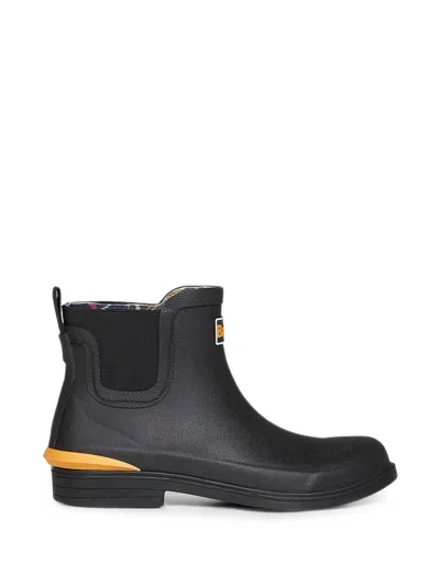 Barbour Abbeyfield Elasticated-panel Ankle Boots In Black