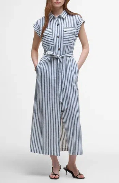 Barbour Abby Maxi Shirt Dress In Multi