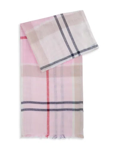 Barbour Abigail Cotton & Linen Scarf In Pink