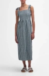 BARBOUR ABIGAIL GINGHAM COTTON MIDI SUNDRESS