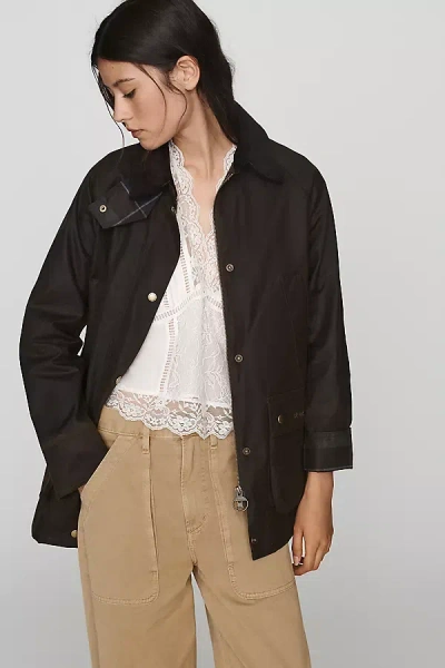 Barbour Acorn 100% Waxed Cotton Jacket In Green